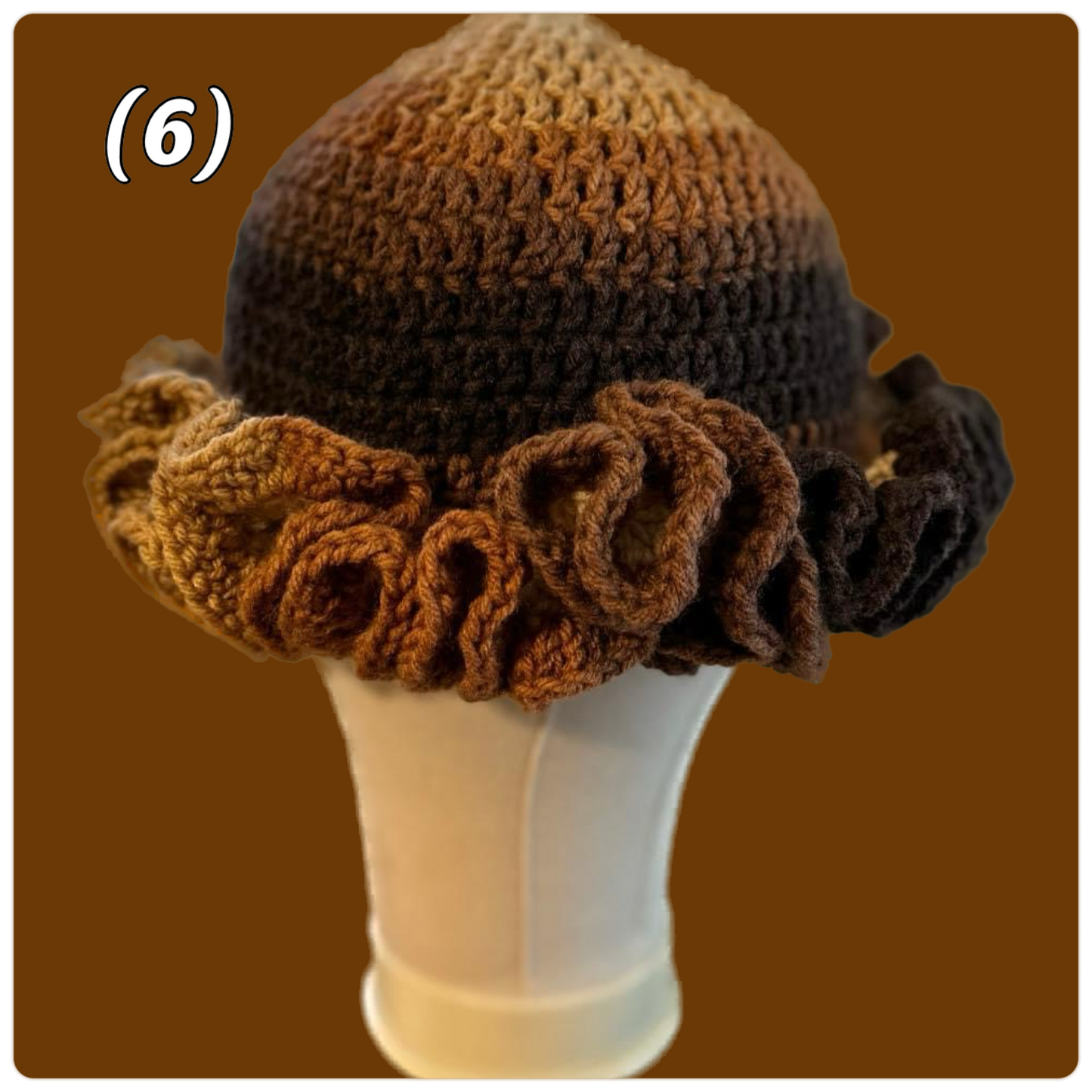 Latte Ruffled Hat ✨